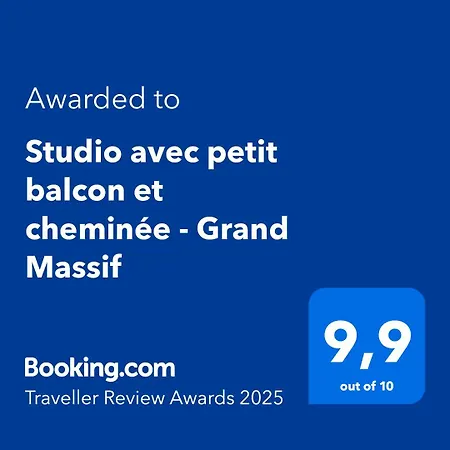 Avec Petit Balcon Et Cheminee - Grand Massif Apartment *